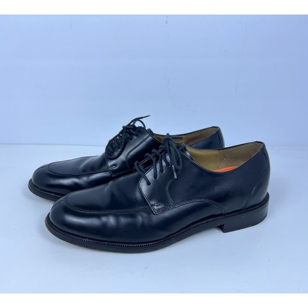 Cole Haan Split Toe Derby Oxford Shoes Black Leather Lace Up Men's Size 8 M